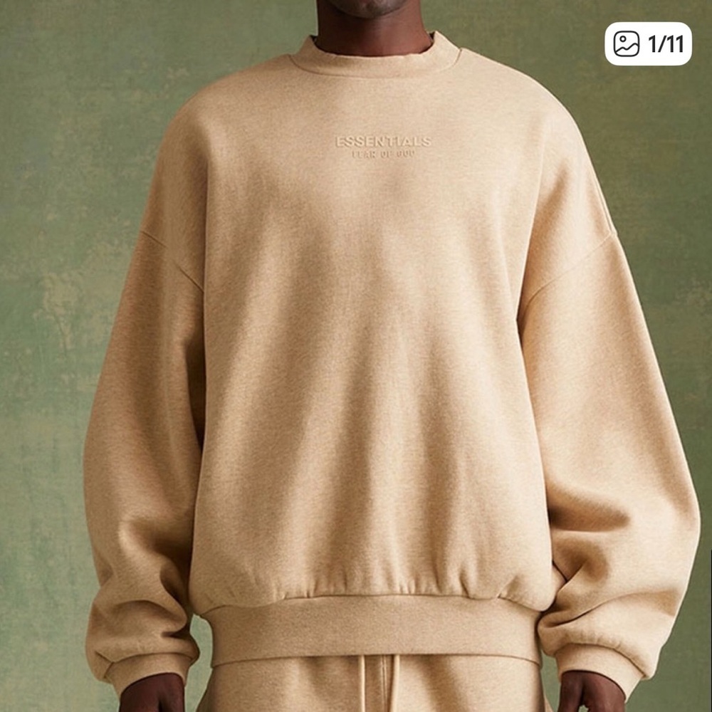 Fear of God Essentials Crewneck Gold Heather